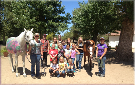 horse birthday parties at Green Acres in Temecula, CA